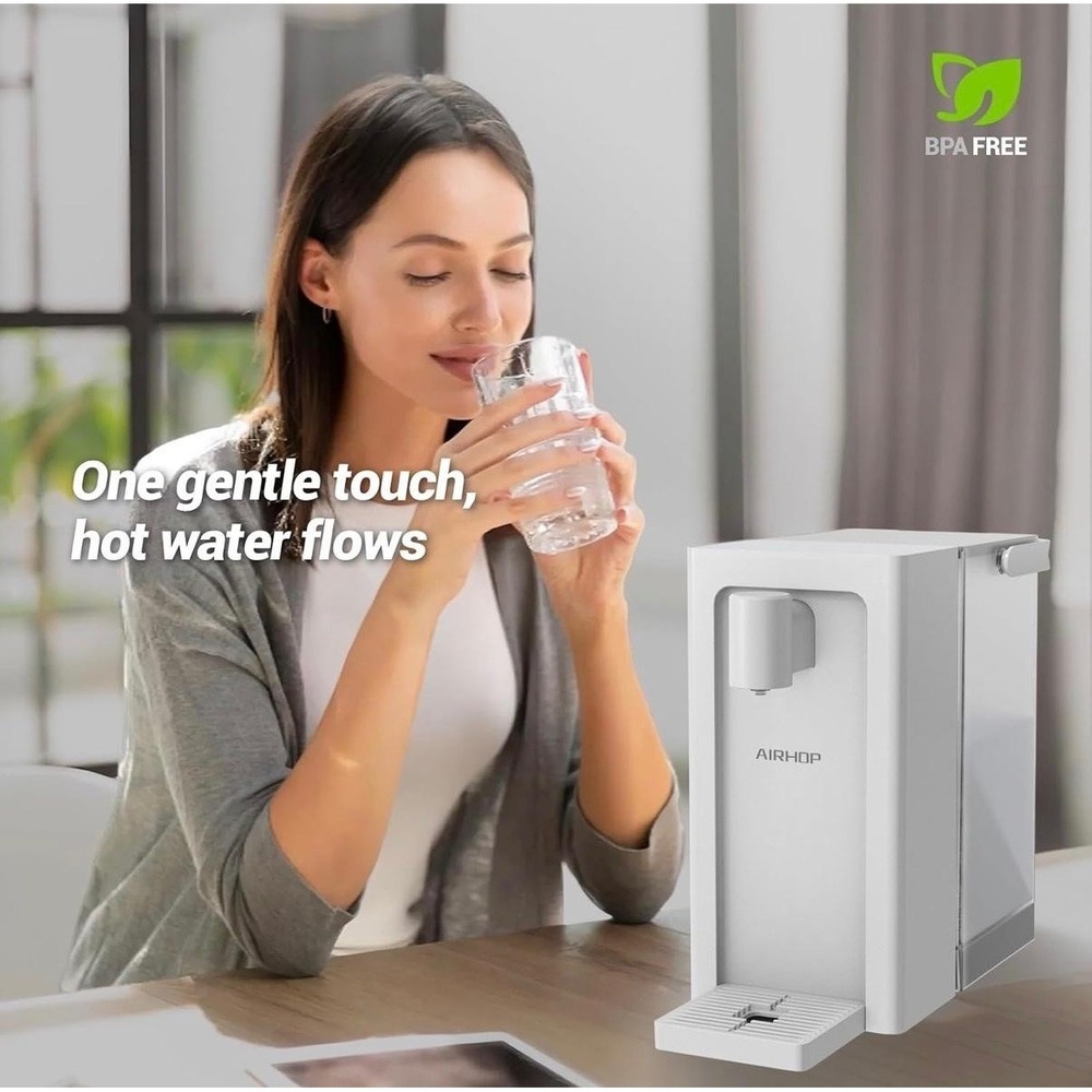 AIRHOP 3L Instant Hot Water Dispenser Countertop LED Touch Panel White Open Box - Picture 6 of 10